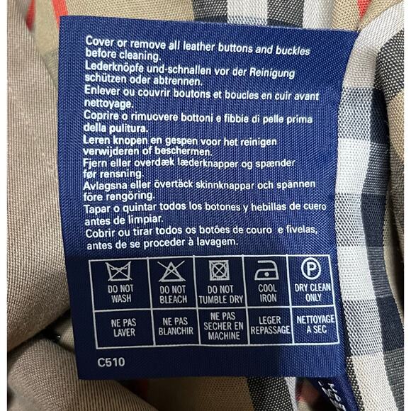 Vintage Burberry Men’s Trench Coat Size 44L - Picture 9 of 15